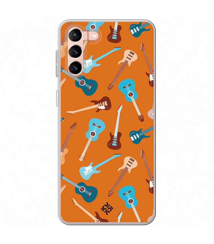 Funda para [ Samsung Galaxy S23 Plus ] Diseño Música [ Tipos de Guitarra ] de Silicona Flexible para Smartphone