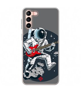 Funda para [ Samsung Galaxy S23 Plus ] Diseño Música [ Guitarrista Espacial ] de Silicona Flexible