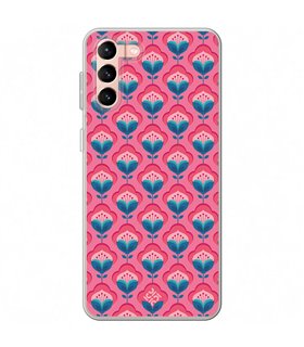 Funda para [ Samsung Galaxy S23 Plus ] Dibujos Retro [ Algodones Rosa - Caleidoscopio ] de Silicona