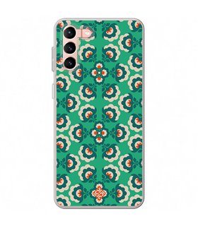 Funda para [ Samsung Galaxy S23 Plus ] Dibujos Retro [ Algodones Verdes - Caleidoscopio ] de Silicona