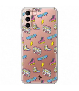 Funda para [ Samsung Galaxy S23 Plus ] Dibujo Tendencias [ Skate Patines Años 90 ] de Silicona