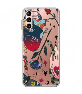 Funda para [ Samsung Galaxy S23 Plus ] Dibujo Tendencias [ Doodle Tatuaje Esotérico ] de Silicona