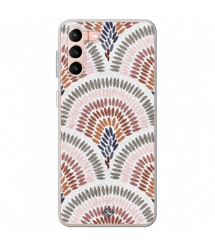 Funda para [ Samsung Galaxy S23 Plus ] Dibujo Tendencias [ Diseño Mosaico ] de Silicona Flexible para Smartphone 