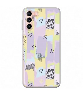 Funda para [ Samsung Galaxy S23 Plus ] Dibujo Tendencias [ Patron Pinceladas Coloridas Con Estampado ] de Silicona Flexible