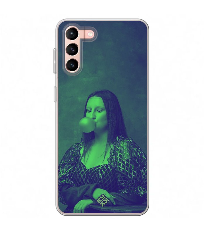 Funda para [ Samsung Galaxy S23 Plus ] Dibujo Auténtico [ Mona Lisa Moderna ] de Silicona Flexible para Smartphone 