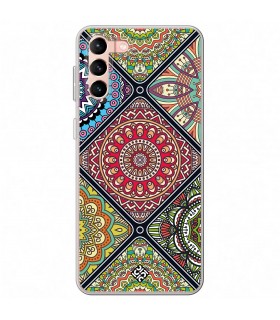 Funda para [ Samsung Galaxy S23 Plus ] Dibujo Auténtico [ Motivos Mandala ] de Silicona Flexible para Smartphone 