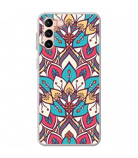 Funda para [ Samsung Galaxy S23 Plus ] Dibujo Auténtico [ Mosaico Floral Mandala ] de Silicona Flexible para Smartphone