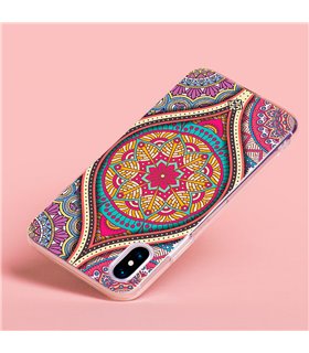 Funda para [ Samsung Galaxy S23 Plus ] Dibujo Auténtico [ Baldosa de Teja Mandala ] de Silicona Flexible