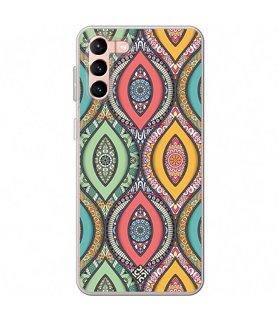 Funda para [ Samsung Galaxy S23 Plus ] Dibujo Auténtico [ Ojo de Hamsa Mandala ] de Silicona Flexible