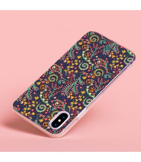 Funda para [ Samsung Galaxy S23 Plus ] Dibujo Auténtico [ Patrón de Platas Abstractas ] de Silicona Flexible