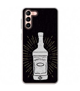 Funda para [ Samsung Galaxy S23 Plus ] Dibujo Auténtico [ Whiskey ] de Silicona Flexible para Smartphone