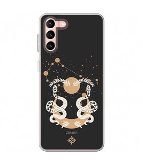 Funda para [ Samsung Galaxy S23 Plus ] Dibujo Zodiaco [ Signo Zodiacal - Geminis ] de Silicona Flexible para Smartphone 