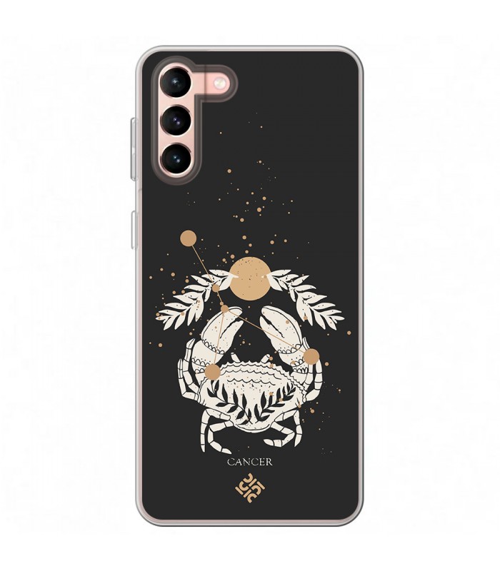 Funda para [ Samsung Galaxy S23 Plus ] Dibujo Zodiaco [ Signo Zodiacal - Cancer ] de Silicona Flexible para Smartphone 