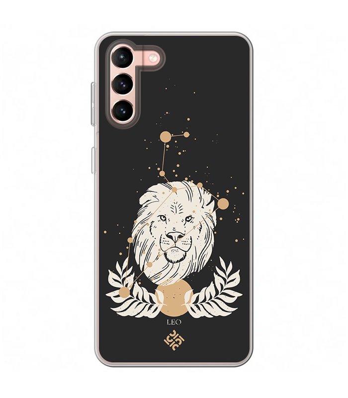 Funda para [ Samsung Galaxy S23 Plus ] Dibujo Zodiaco [ Signo Zodiacal - Leo ] de Silicona Flexible para Smartphone 