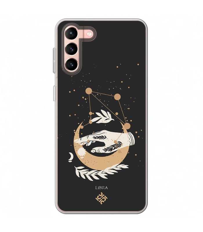 Funda para [ Samsung Galaxy S23 Plus ] Dibujo Zodiaco [ Signo Zodiacal - Libra ] de Silicona Flexible para Smartphone 