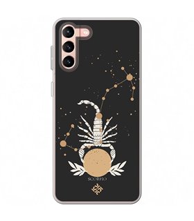 Funda para [ Samsung Galaxy S23 Plus ] Dibujo Zodiaco [ Signo Zodiacal - Escorpio ] de Silicona Flexible para Smartphone 