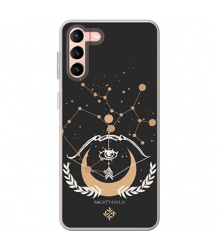 Funda para [ Samsung Galaxy S23 Plus ] Dibujo Zodiaco [ Signo Zodiacal - Sagitario ] de Silicona Flexible para Smartphone 