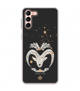 Funda para [ Samsung Galaxy S23 Plus ] Dibujo Zodiaco [ Signo Zodiacal - Capricornio ] de Silicona Flexible para Smartphone 