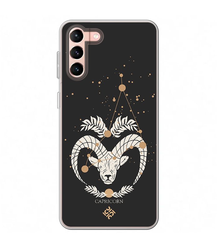 Funda para [ Samsung Galaxy S23 Plus ] Dibujo Zodiaco [ Signo Zodiacal - Capricornio ] de Silicona Flexible para Smartphone 