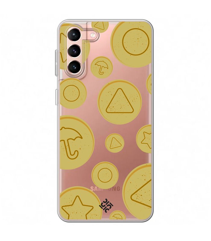 Funda para [ Samsung Galaxy S23 Plus ] Squid Game [Galletas Dalgona Candy] de Silicona Flexible para Smartphone 