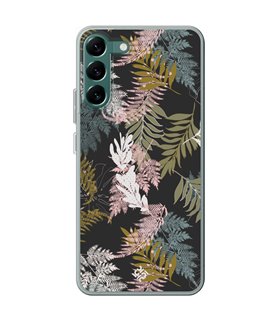 Funda para [ Samsung Galaxy S23 ] Dibujo Botánico [ Diseño de hojas ] de Silicona Flexible para Smartphone