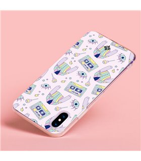 Funda para [ Samsung Galaxy S23 ] Dibujo Cute [ Chaqueta Retro de Color Pastel Años 90 ] de Silicona Flexible