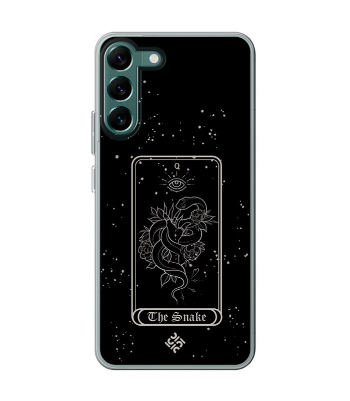 Funda para [ Samsung Galaxy S23 ] Dibujo Esotérico [ Carta del Tarot - The Snake ] de Silicona Flexible