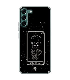 Funda para [ Samsung Galaxy S23 ] Dibujo Esotérico [ Carta del Tarot - The Moon ] de Silicona Flexible