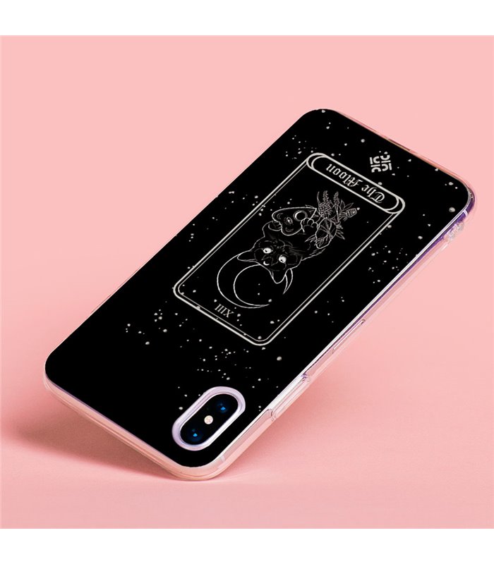 Funda para [ Samsung Galaxy S23 ] Dibujo Esotérico [ Carta del Tarot - The Moon ] de Silicona Flexible