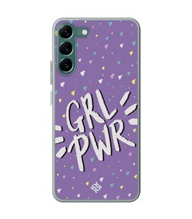 Funda para [ Samsung Galaxy S23 ] Dibujo Frases Guays [ GRL Power ] de Silicona Flexible para Smartphone 