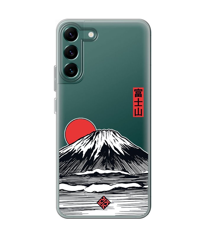 Funda para [ Samsung Galaxy S23 ] Dibujo Japones [ Monte Fuji ] de Silicona Flexible para Smartphone 