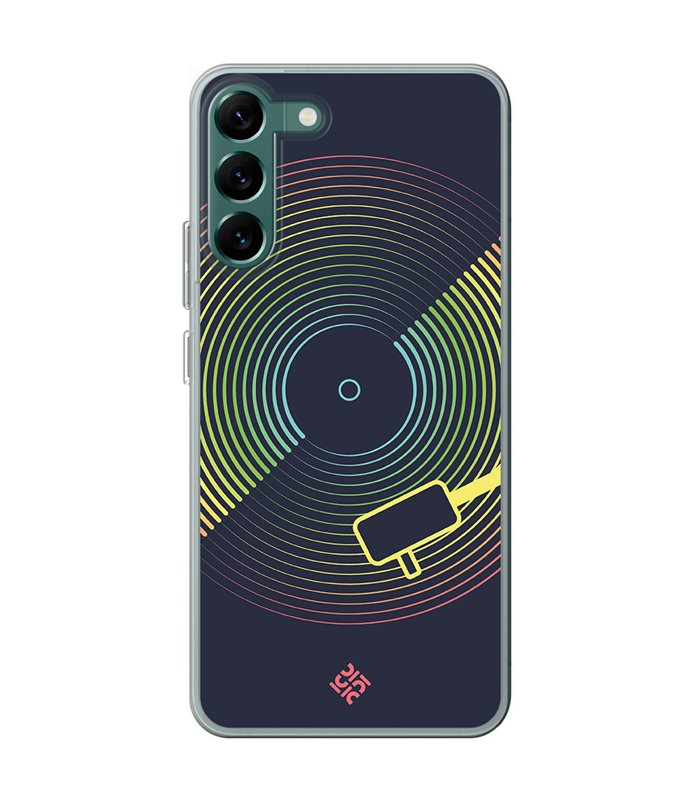 Funda para [ Samsung Galaxy S23 ] Diseño Música [ Dibujo Disco de Vinilo ] de Silicona Flexible