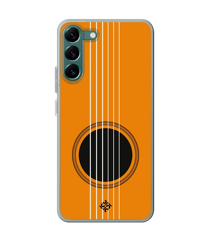 Funda para [ Samsung Galaxy S23 ] Diseño Música [ Caja de Resonancia Guitarra ] de Silicona Flexible