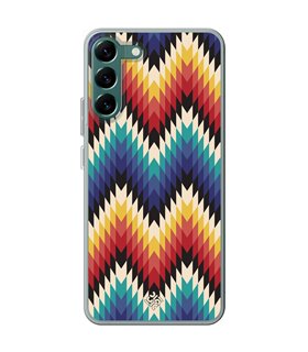 Funda para [ Samsung Galaxy S23 ] Dibujo Tendencias [ Patron Geométrico ] de Silicona Flexible