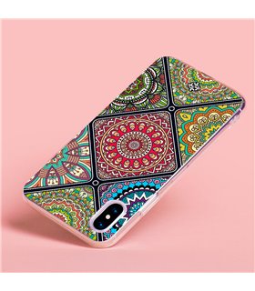 Funda para [ Samsung Galaxy S23 ] Dibujo Auténtico [ Motivos Mandala ] de Silicona Flexible para Smartphone 