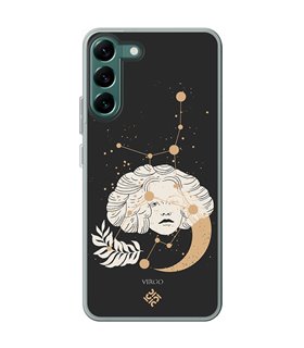 Funda para [ Samsung Galaxy S23 ] Dibujo Zodiaco [ Signo Zodiacal - Virgo ] de Silicona Flexible para Smartphone 