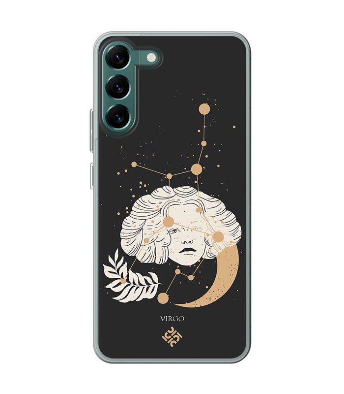 Funda para [ Samsung Galaxy S23 ] Dibujo Zodiaco [ Signo Zodiacal - Virgo ] de Silicona Flexible para Smartphone 