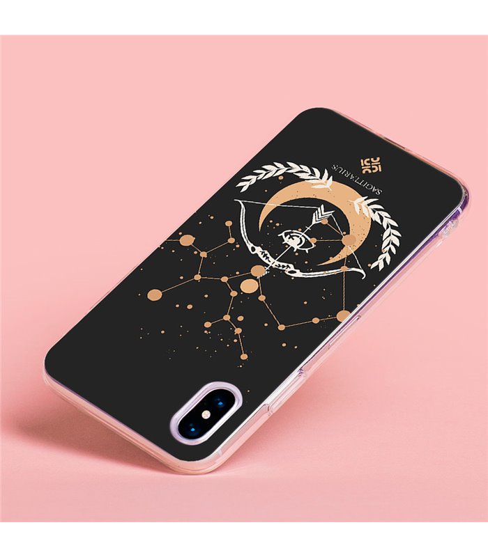 Funda para [ Samsung Galaxy S23 ] Dibujo Zodiaco [ Signo Zodiacal - Sagitario ] de Silicona Flexible para Smartphone 