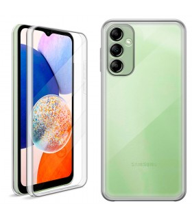 Funda 360 [ Samsung Galaxy A14 5G ] PC + TPU Carcasa Doble Cara 360 de Silicona Delantera + Trasera Rígido Reforzada