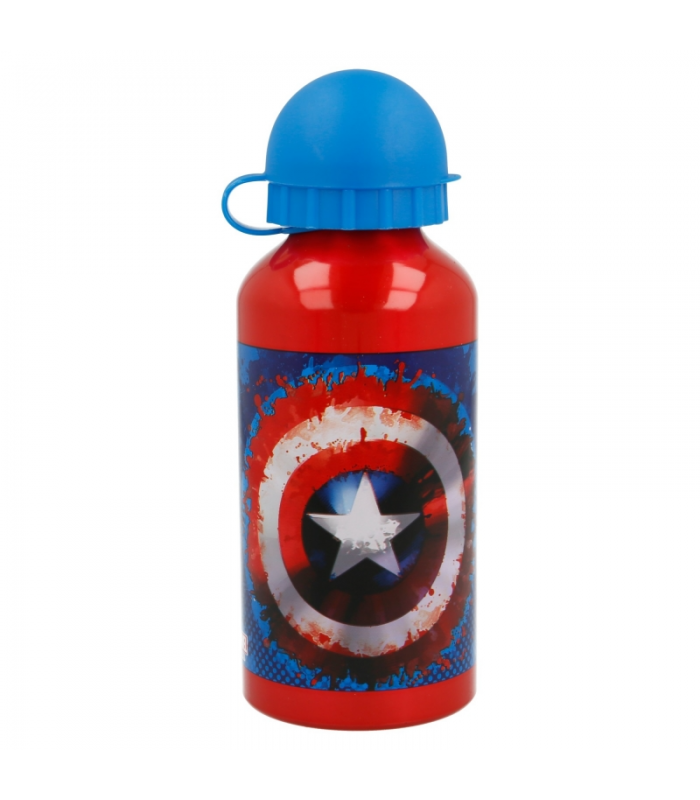 Botella Aluminio 400 ML | Capitán América | MARVEL