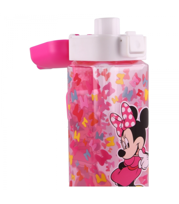 Botella Cristal Mickey 500ml - Rosa - Botella Agua Disney