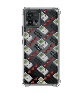Funda Antigolpe [ Motorola Moto G72 ] Dibujo Auténtico [ Consola Retro - Game Over ] Esquina Reforzada 1.5mm