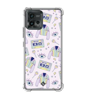 Funda Antigolpe [ Motorola Moto G72 ] Dibujo Cute [ Chaqueta Retro de Color Pastel Años 90 ] Esquina Reforzada