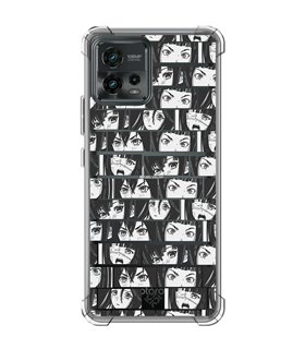 Funda Antigolpe [ Motorola Moto G72 ] Dibujos Frikis [ Ojos Estilo Manga - Concepto de Historieta ] Reforzada