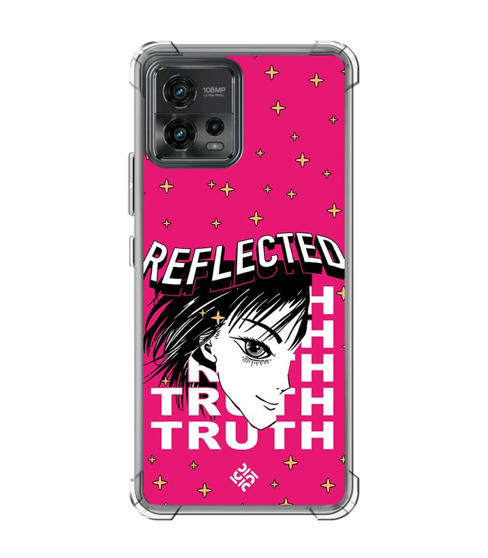 Funda Antigolpe [ Motorola Moto G72 ] Dibujos Frikis [ Chica Manga Reflected Truth ] Esquina Reforzada 1.5mm