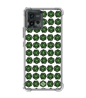 Funda Antigolpe [ Motorola Moto G72 ] Dibujos Frikis [ Dados Rol Pifia y Crítico ] Esquina Reforzada 1.5mm