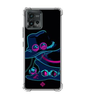 Funda Antigolpe [ Motorola Moto G72 ] Dibujos Frikis [ Sombrero de Sabo, Luffy y Ace ] Esquina Reforzada 1.5mm