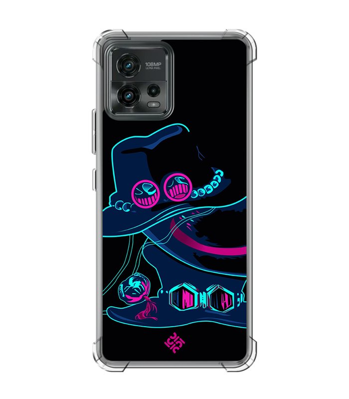 Funda Antigolpe [ Motorola Moto G72 ] Dibujos Frikis [ Sombrero de Sabo, Luffy y Ace ] Esquina Reforzada 1.5mm