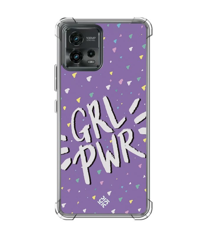 Funda Antigolpe [ Motorola Moto G72 ] Dibujo Frases Guays [ GRL Power ] Esquina Reforzada Silicona 1.5mm