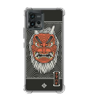 Funda Antigolpe [ Motorola Moto G72 ] Dibujo Japones [ Demonio Namahage Japones ] Esquina Reforzada Silicona 1.5